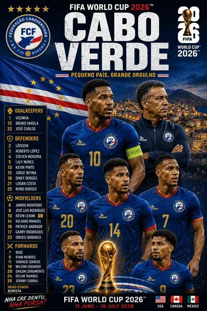Cabo Verde FIFA World Cup 2026 team poster
