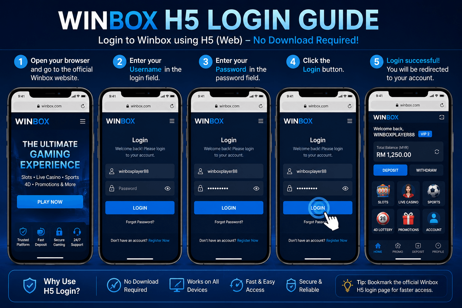 Winbox H5 Login Without APK Download